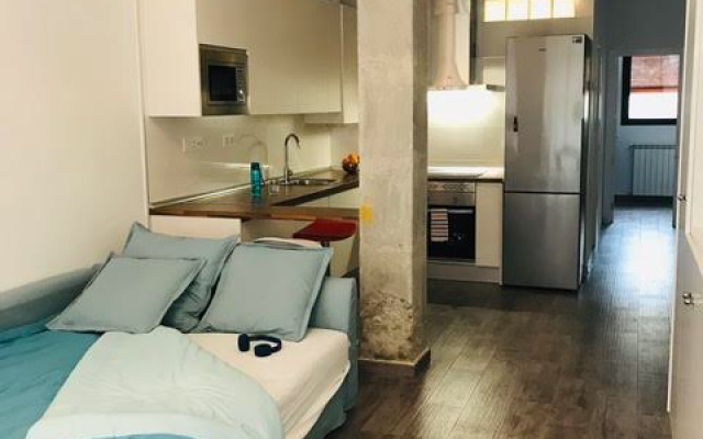 Salón con sofá cama