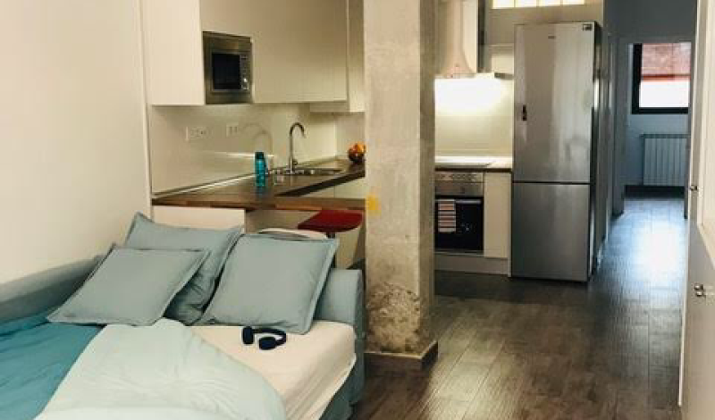 Salón con sofá cama