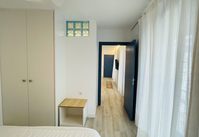 Entrada al Apartamento turístico con garaje en Badajoz en primera planta